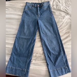 Gap womens sky wide medium blue denim jeans